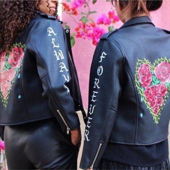 UNIF Forever Moto Jacket in Black - Picture 2 of 12